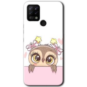 Tecno Pova Sevimli Baykuş Baskılı Uyumlu Silikon Kılıf
