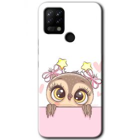 Tecno Pova Sevimli Baykuş Baskılı Uyumlu Silikon Kılıf