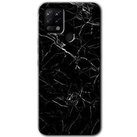 Tecno Pova Siyah Mermer Baskılı Uyumlu Silikon Kılıf
