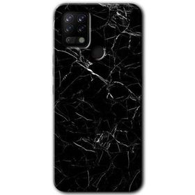 Tecno Pova Siyah Mermer Baskılı Uyumlu Silikon Kılıf
