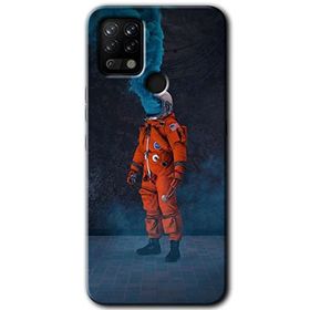 Tecno Pova Smoke Astronot Baskılı Uyumlu Silikon Kılıf