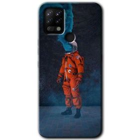 Tecno Pova Smoke Astronot Baskılı Uyumlu Silikon Kılıf