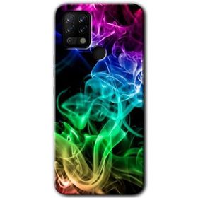 Tecno Pova Smoke Colorful Baskılı Uyumlu Silikon Kılıf