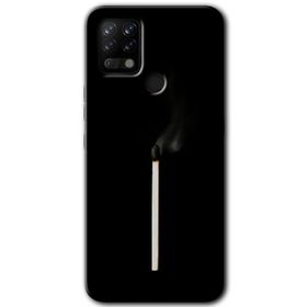 Tecno Pova Sönmüş Kibrit Baskılı Uyumlu Silikon Kılıf
