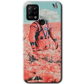 Tecno Pova Uzay Bahçesi Baskılı Uyumlu Silikon Kılıf