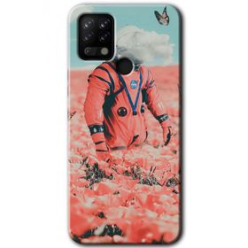 Tecno Pova Uzay Bahçesi Baskılı Uyumlu Silikon Kılıf