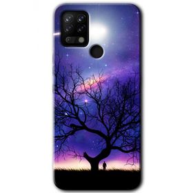 Tecno Pova Uzay Silüet Baskılı Uyumlu Silikon Kılıf