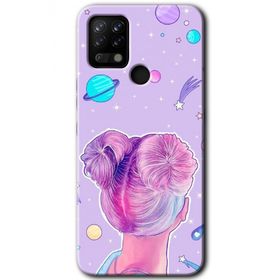 Tecno Pova Uzaylı Kız Baskılı Uyumlu Silikon Kılıf