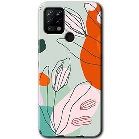 Tecno Pova Vektör Çiçekler Baskılı Uyumlu Silikon Kılıf