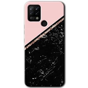 Tecno Pova Yarım Mermer Baskılı Uyumlu Silikon Kılıf