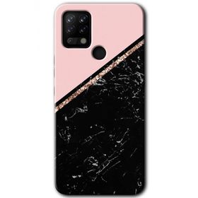Tecno Pova Yarım Mermer Baskılı Uyumlu Silikon Kılıf