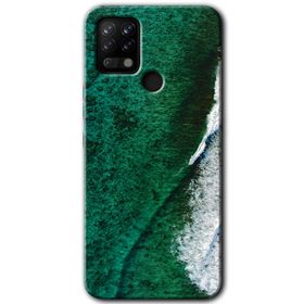 Tecno Pova Yeşil Okyanus Baskılı Uyumlu Silikon Kılıf