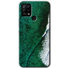 Tecno Pova Yeşil Okyanus Baskılı Uyumlu Silikon Kılıf