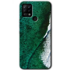 Tecno Pova Yeşil Okyanus Baskılı Uyumlu Silikon Kılıf
