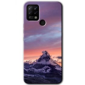 Tecno Pova Zirve Baskılı Uyumlu Silikon Kılıf