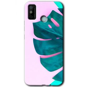 Tecno Spark 6 Go 3D Yaprak Baskılı Uyumlu Silikon Kılıf