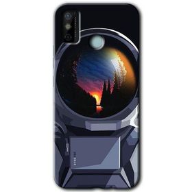 Tecno Spark 6 Go Astronot Baskılı Uyumlu Silikon Kılıf