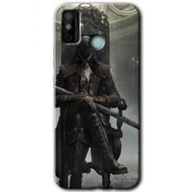 Tecno Spark 6 Go Bloodborne Hunters Baskılı Uyumlu Silikon Kılıf