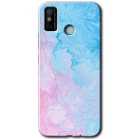 Tecno Spark 6 Go Blue Art Baskılı Uyumlu Silikon Kılıf