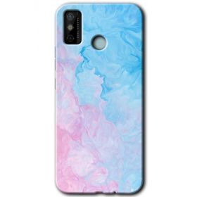 Tecno Spark 6 Go Blue Art Baskılı Uyumlu Silikon Kılıf
