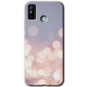 Tecno Spark 6 Go Blur Lights Baskılı Uyumlu Silikon Kılıf