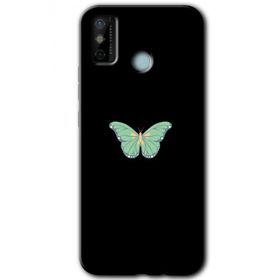 Tecno Spark 6 Go Butterfly Tree Baskılı Uyumlu Silikon Kılıf
