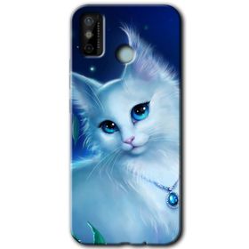 Tecno Spark 6 Go Cat Glance Baskılı Uyumlu Silikon Kılıf