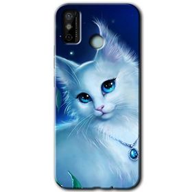Tecno Spark 6 Go Cat Glance Baskılı Uyumlu Silikon Kılıf