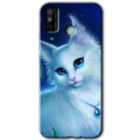 Tecno Spark 6 Go Cat Glance Baskılı Uyumlu Silikon Kılıf
