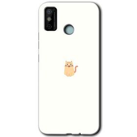 Tecno Spark 6 Go Cat Minimalism Baskılı Uyumlu Silikon Kılıf