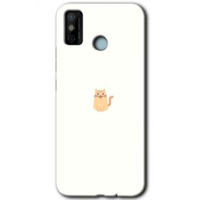 Tecno Spark 6 Go Cat Minimalism Baskılı Uyumlu Silikon Kılıf