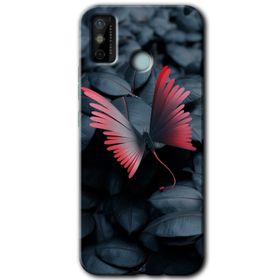 Tecno Spark 6 Go Dark Butterfly Baskılı Uyumlu Silikon Kılıf