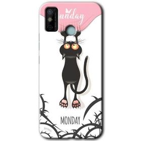 Tecno Spark 6 Go Dark Sunday Baskılı Uyumlu Silikon Kılıf
