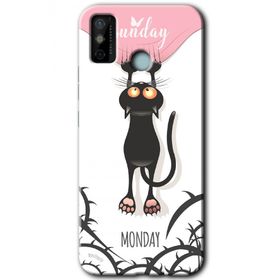 Tecno Spark 6 Go Dark Sunday Baskılı Uyumlu Silikon Kılıf