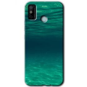 Tecno Spark 6 Go Derin Deniz Baskılı Uyumlu Silikon Kılıf