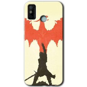 Tecno Spark 6 Go Dragon Hunter 1 Baskılı Uyumlu Silikon Kılıf