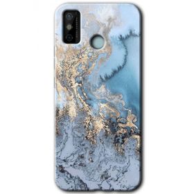 Tecno Spark 6 Go Eski Mermer Baskılı Uyumlu Silikon Kılıf