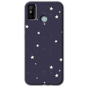 Tecno Spark 6 Go Gökyüzü Yıldız Baskılı Uyumlu Silikon Kılıf