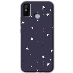 Tecno Spark 6 Go Gökyüzü Yıldız Baskılı Uyumlu Silikon Kılıf