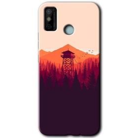 Tecno Spark 6 Go Gözlem Kulesi Baskılı Uyumlu Silikon Kılıf