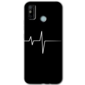 Tecno Spark 6 Go Heart Rytm Baskılı Uyumlu Silikon Kılıf
