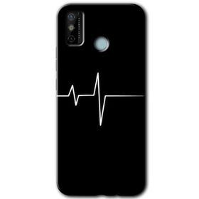 Tecno Spark 6 Go Heart Rytm Baskılı Uyumlu Silikon Kılıf