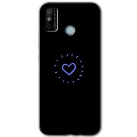 Tecno Spark 6 Go Heart Strokes Baskılı Uyumlu Silikon Kılıf