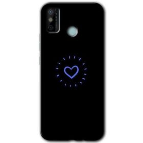 Tecno Spark 6 Go Heart Strokes Baskılı Uyumlu Silikon Kılıf