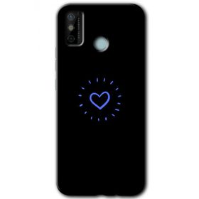 Tecno Spark 6 Go Heart Strokes Baskılı Uyumlu Silikon Kılıf