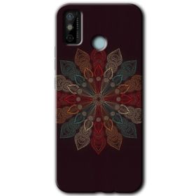 Tecno Spark 6 Go Mandala Flower Wal Baskılı Uyumlu Silikon Kılıf