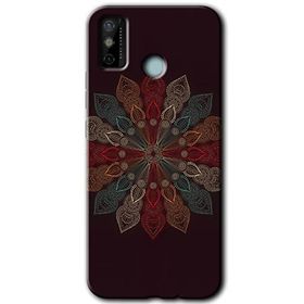 Tecno Spark 6 Go Mandala Flower Wal Baskılı Uyumlu Silikon Kılıf