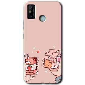 Tecno Spark 6 Go Meyveli Süt Baskılı Uyumlu Silikon Kılıf