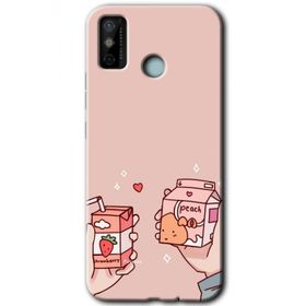 Tecno Spark 6 Go Meyveli Süt Baskılı Uyumlu Silikon Kılıf