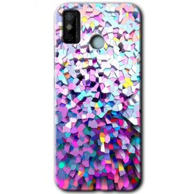 Tecno Spark 6 Go Mosaic Fragments Colorfull Baskılı Uyumlu Silikon Kılıf